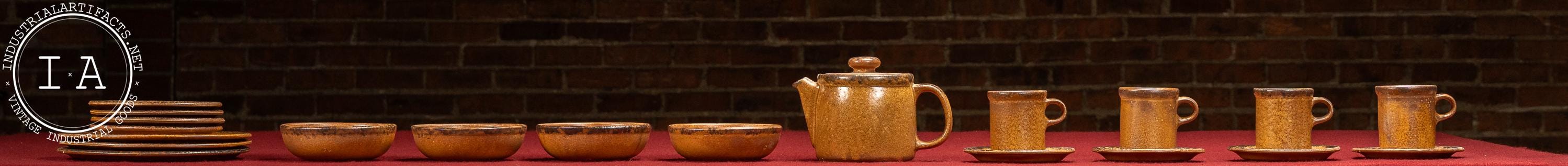 Vintage 20-Piece McCoy Pottery "Canyon Mesa" Dinner & Tea Set