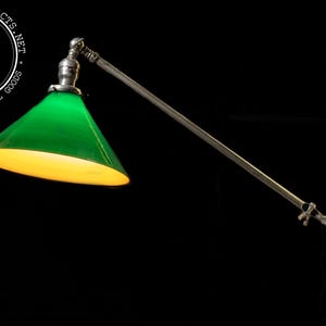 Antique Emeralite Lamp - Etsy