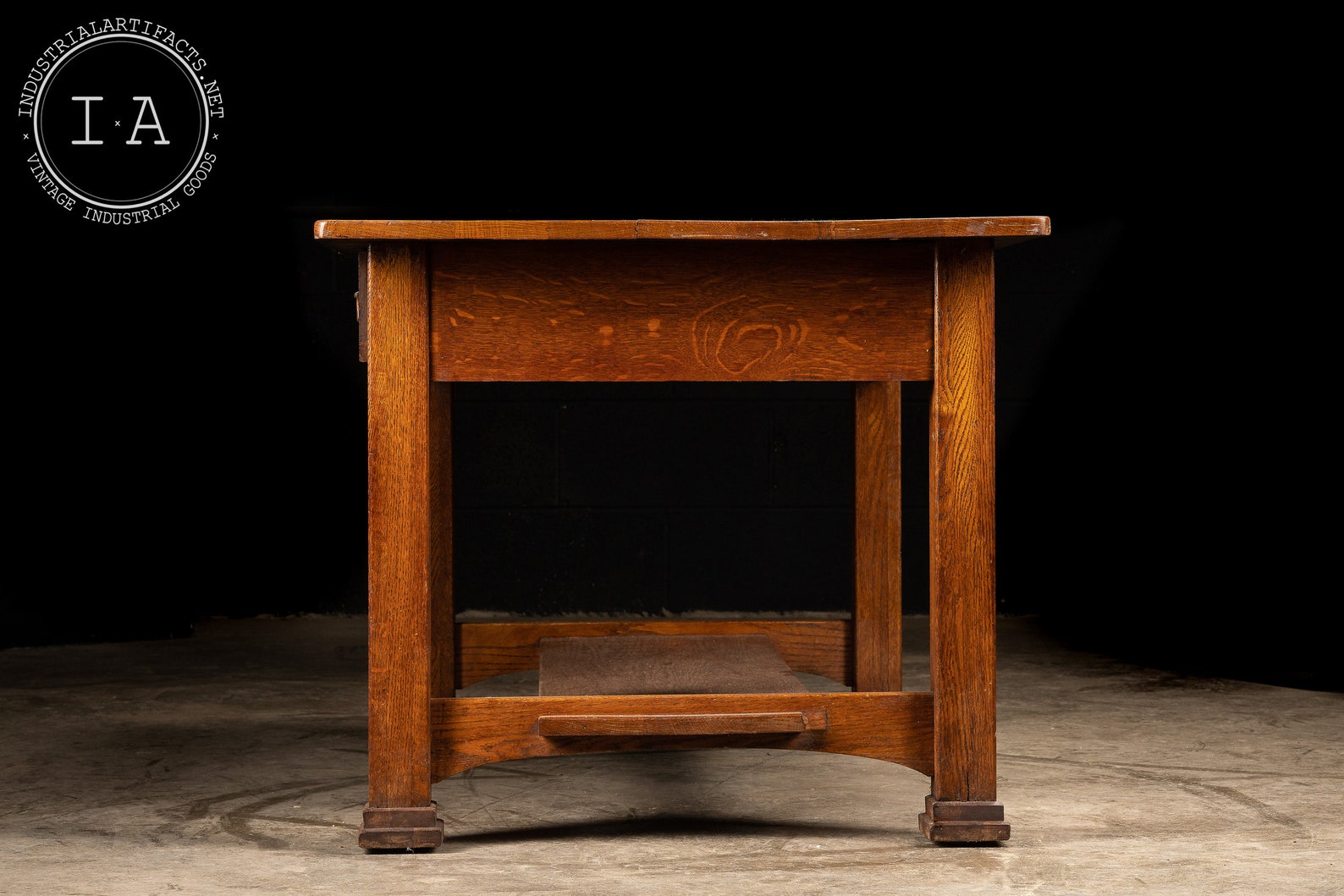 Vintage Arts and Crafts Style Library Desk - Etsy