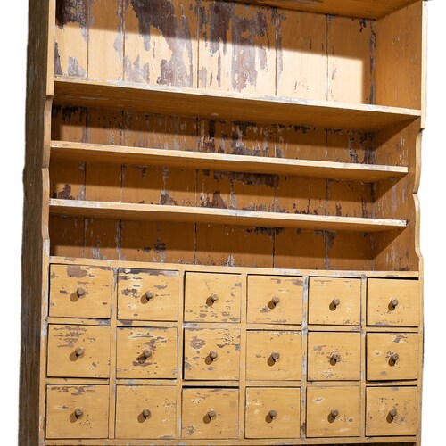 18 Drawer Apothecary With Built in Shelves Etsy