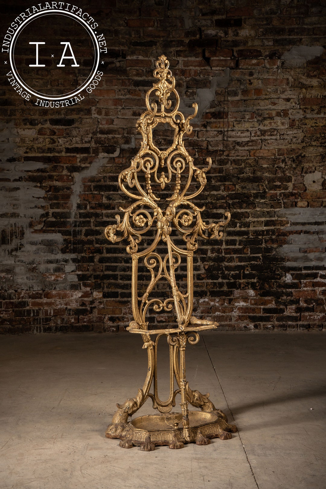 C. 1880 Ornate Cast Iron Hall Tree - Etsy