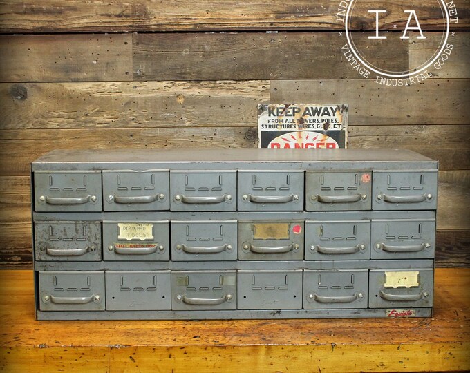 Vintage Industrial Equipto Steel Parts Jewelry Grey Etsy