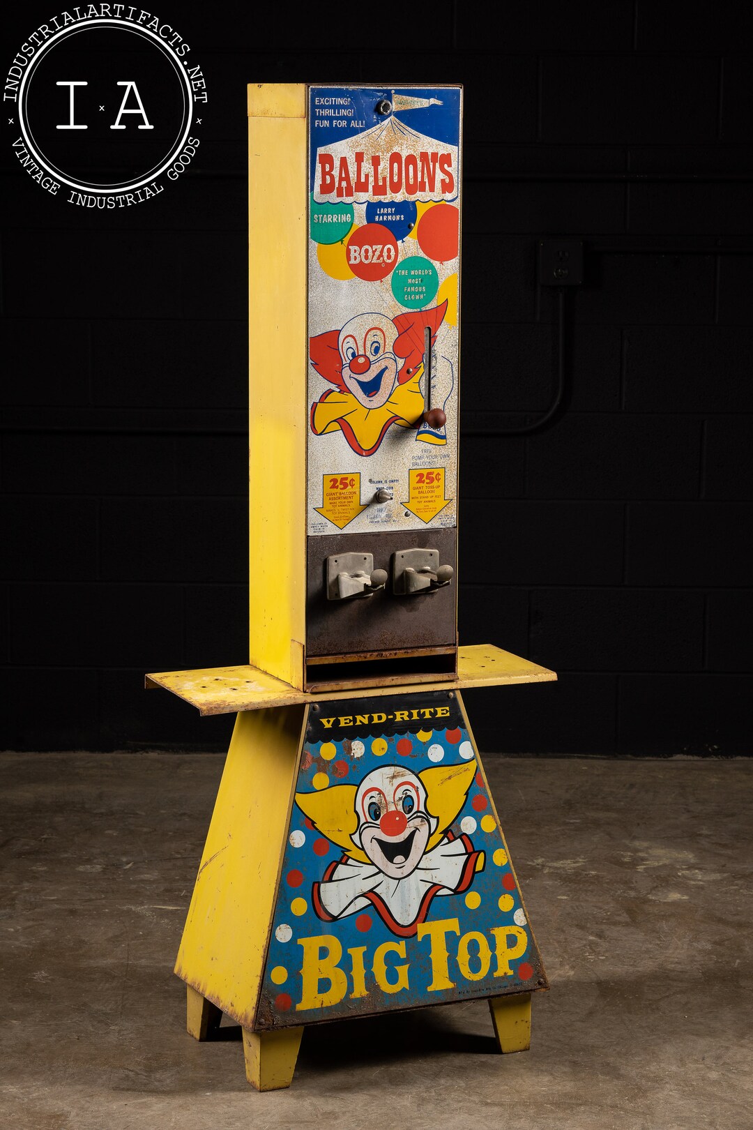 Vintage Bozo Buckets Vending Machine Etsy