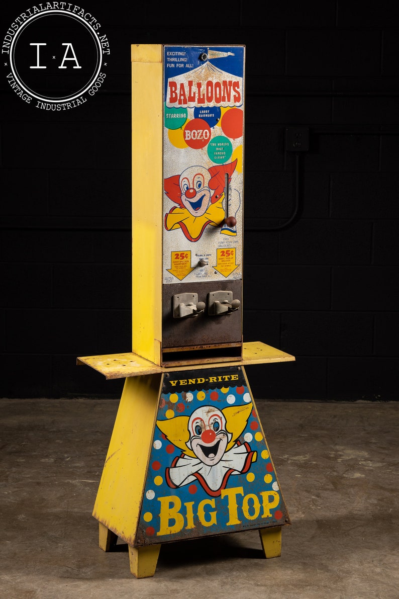 Vintage Bozo Buckets Vending Machine Etsy