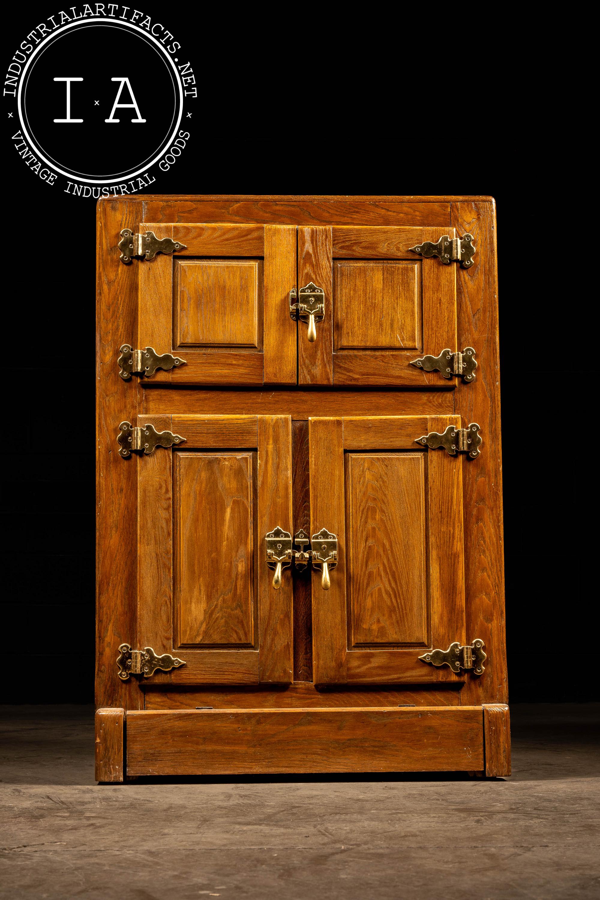 Early 20th Century 4-door Oak Ice Box - Etsy
