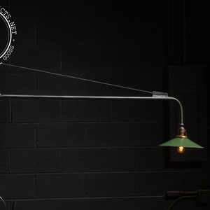 Antique Industrial Swing Arm Lamp