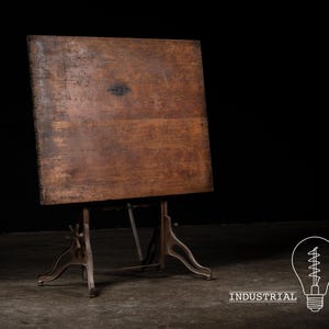 Industrial Antique Drafting Table