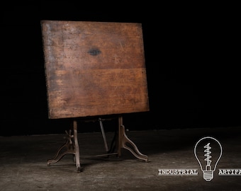 Industrial Antique Drafting Table