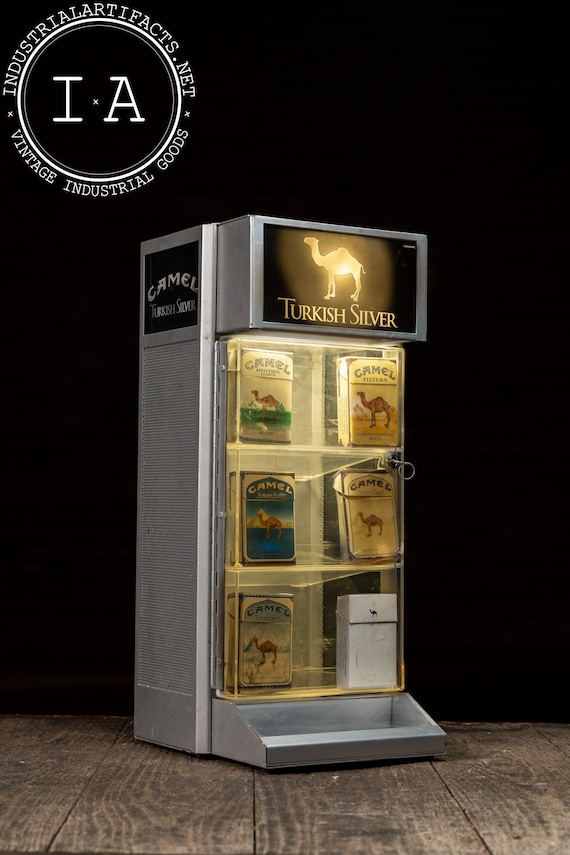 camel cigarette display case Contemporary Lighted Camel Cigarette Mercantile Show Case