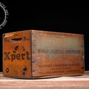 Antique Wooden Shotgun Shell Boxes - Etsy