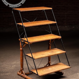 Antique Convertible Baker's Rack Table - Etsy