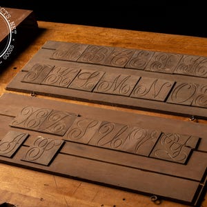 Antique Hamilton Script Lettering Kit