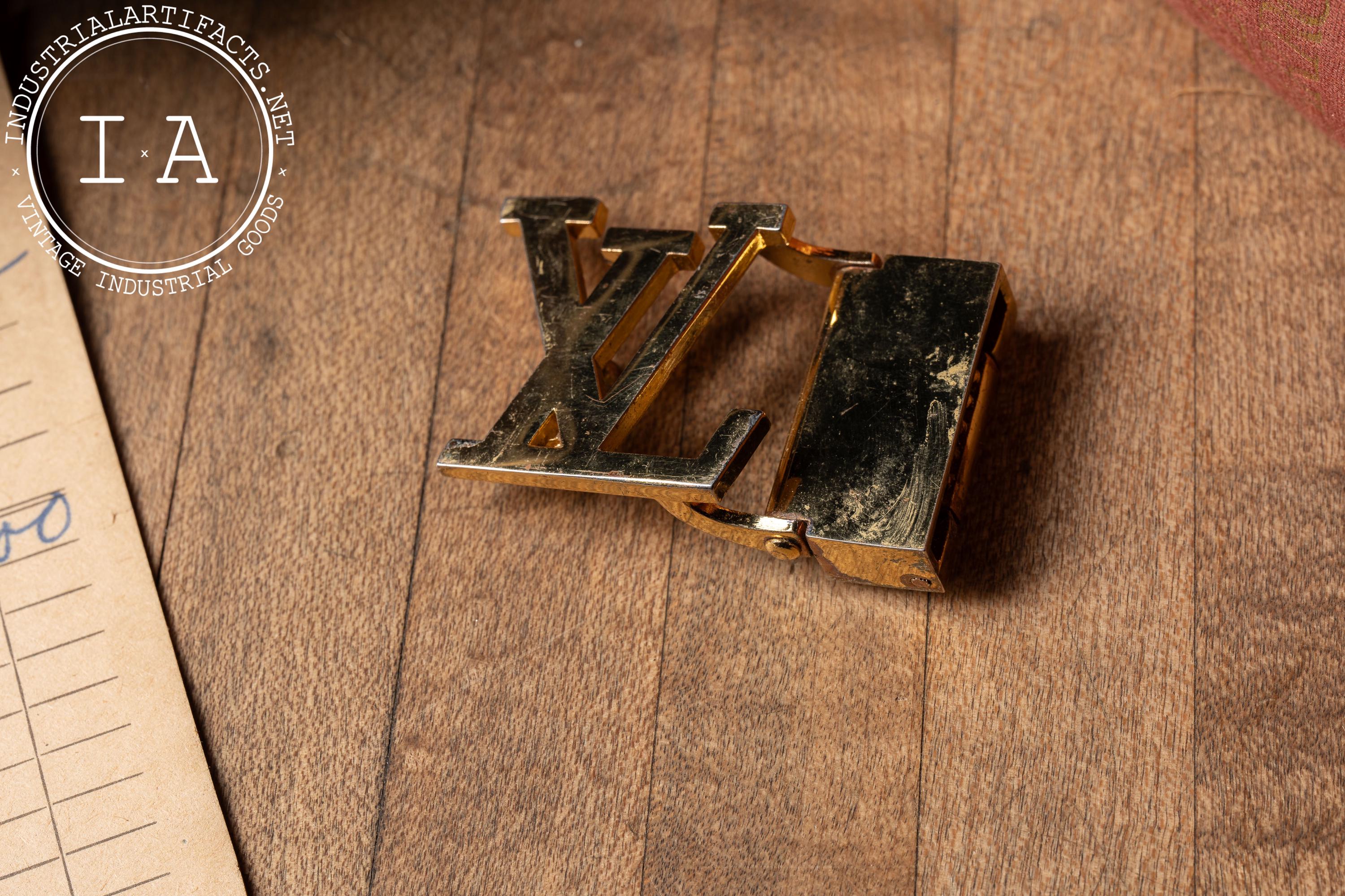Vintage Brass Louis Vuitton Belt Buckle - Etsy