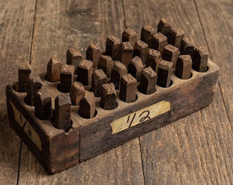 Set of 1/2 In. Alphabetical Die Punches