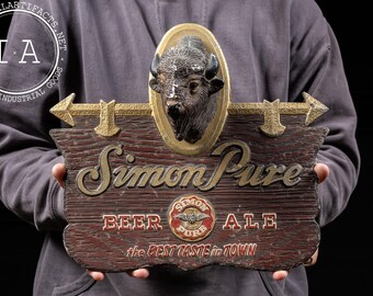 Vintage Simon Beer Dimensional Advertising Sign