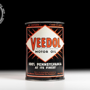 Vintage Veedol Motor Oil Can