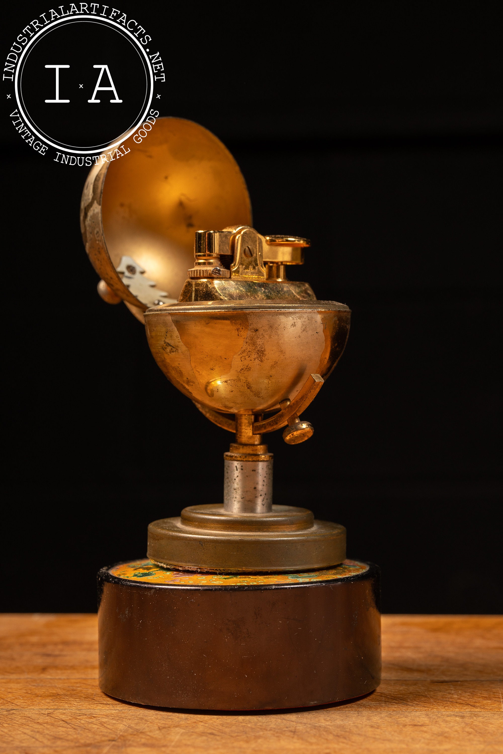 Musical World Globe Zodiac Table Lighter Made in Japan by