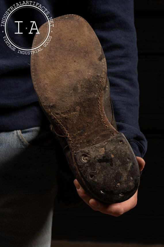 Vintage Leather Workboots With Goodyear Welt - image 7