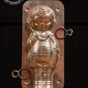 Vintage Schwarzer Boy With Phone Chocolate Mold