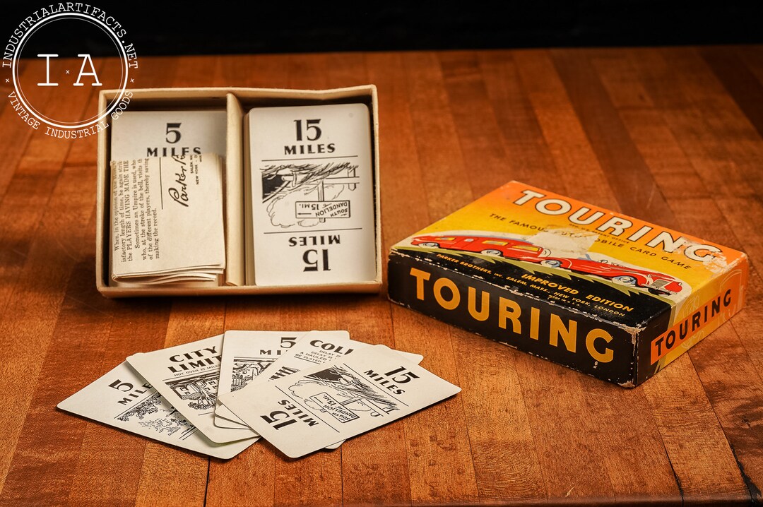 1947 Touring Card Game by Parker Brothers Etsy
