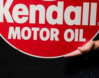 Vintage Kendall Motor Oil Tin Litho Advertising Sign - Etsy