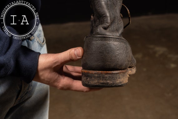 Vintage Leather Workboots With Goodyear Welt - image 5