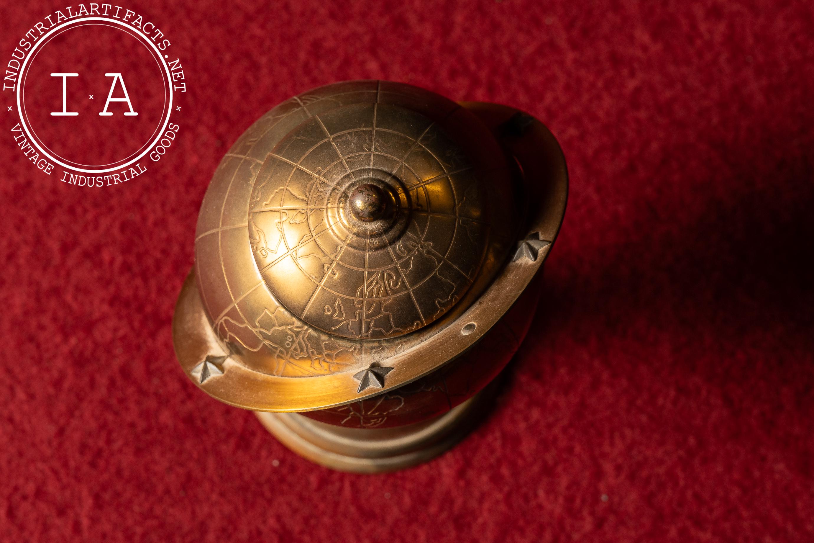 Vintage Brass Globe Space Age Cigarette Dispenser - Etsy