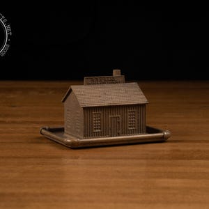 Vintage RT Crane Brass Advertising Ashtray