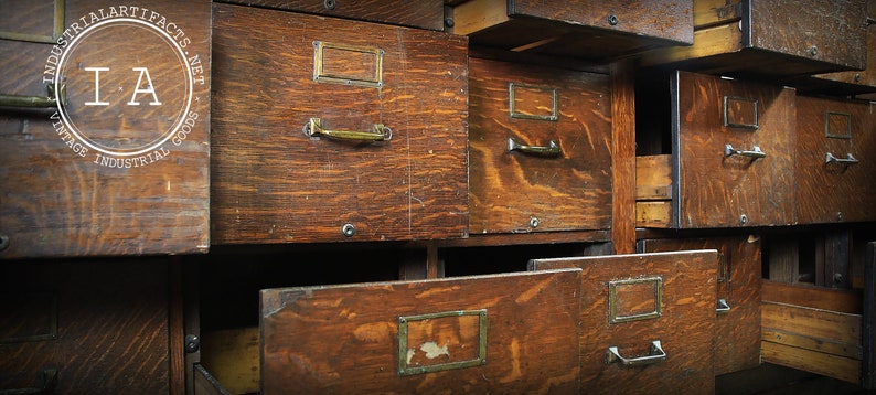 Turn Of The Century Apothecary Cabinet by Amberg File /& Index