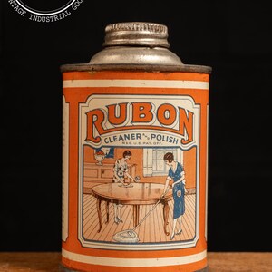 Antique Rubon Cleaner Can