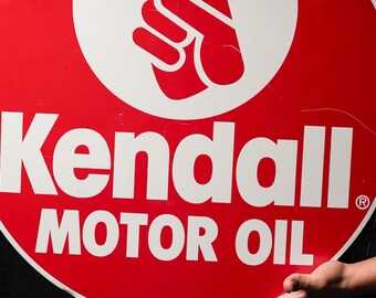 Vintage Kendall Motor Oil Tin Litho Advertising Sign - Etsy