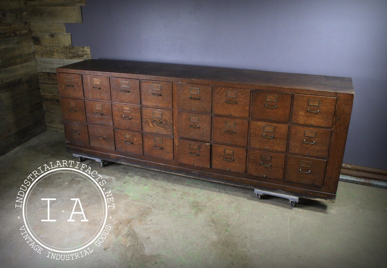 Turn Of The Century Apothecary Cabinet by Amberg File /& Index