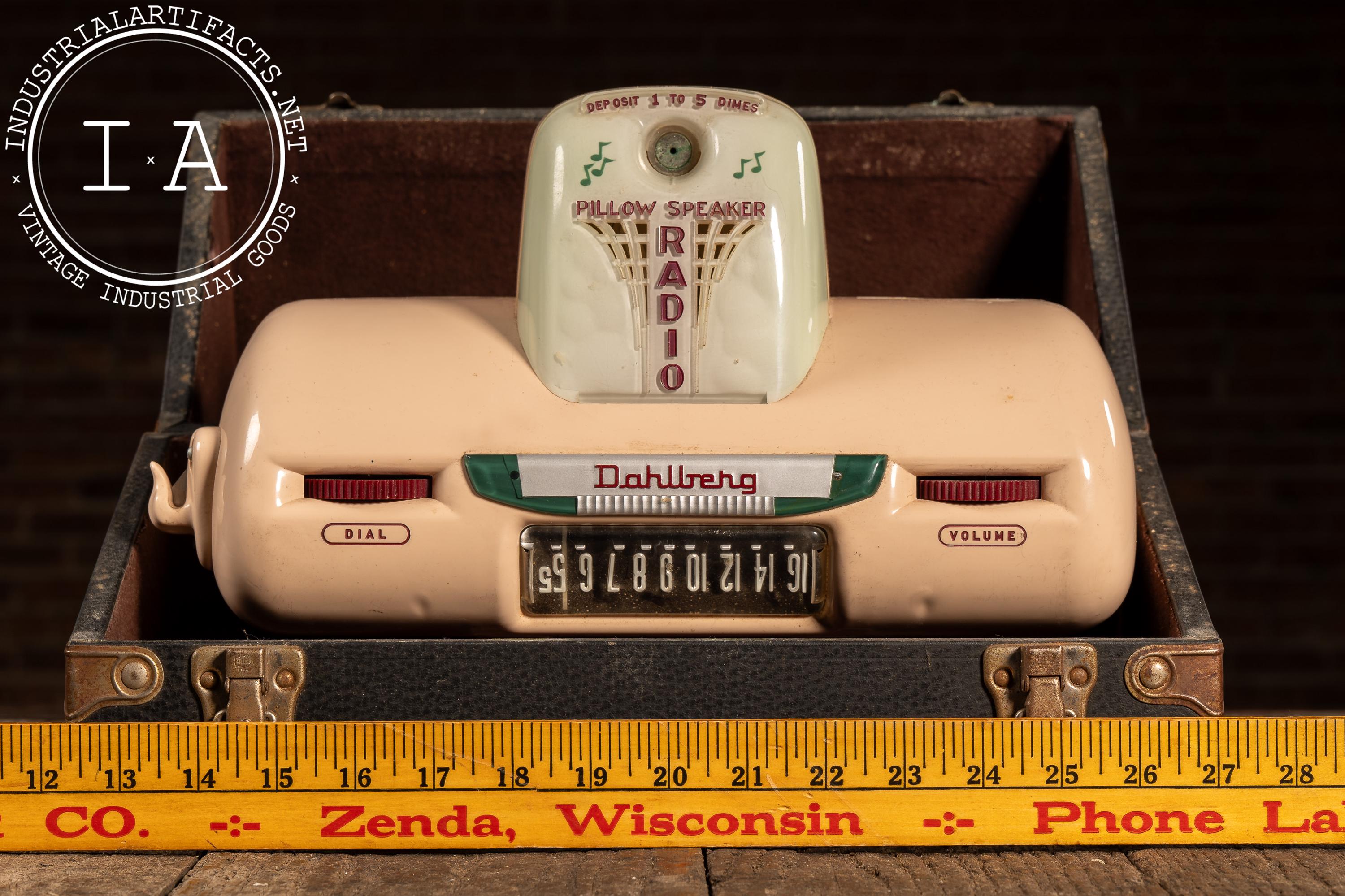 C. 1950 Salesman Sample Dahlberg Coin-op Pillow Radio in Case - Etsy