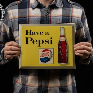Vintage TOC Pepsi-Cola Sign