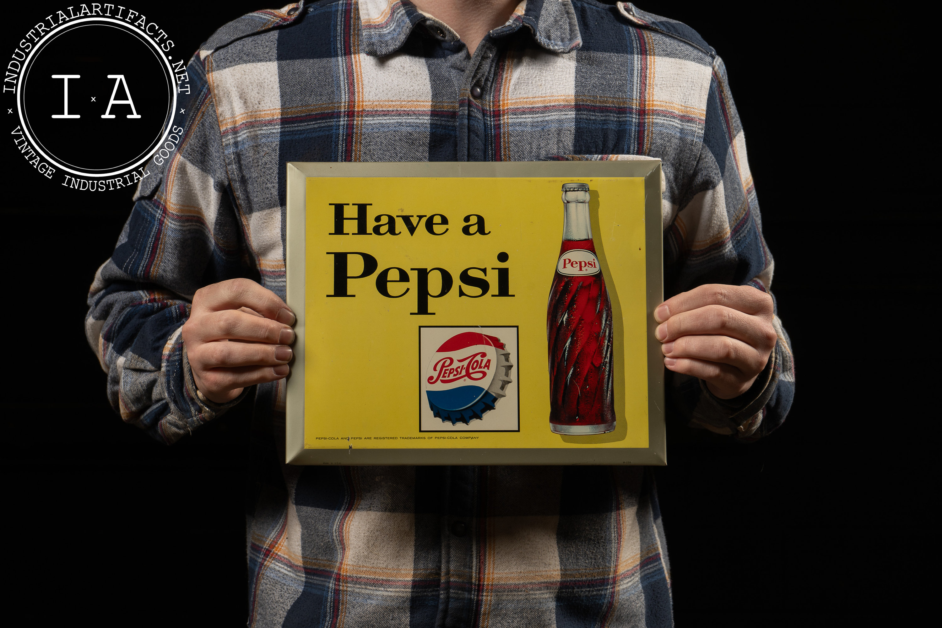 Vintage Pepsi Cardboard Signs - Etsy display picture 1