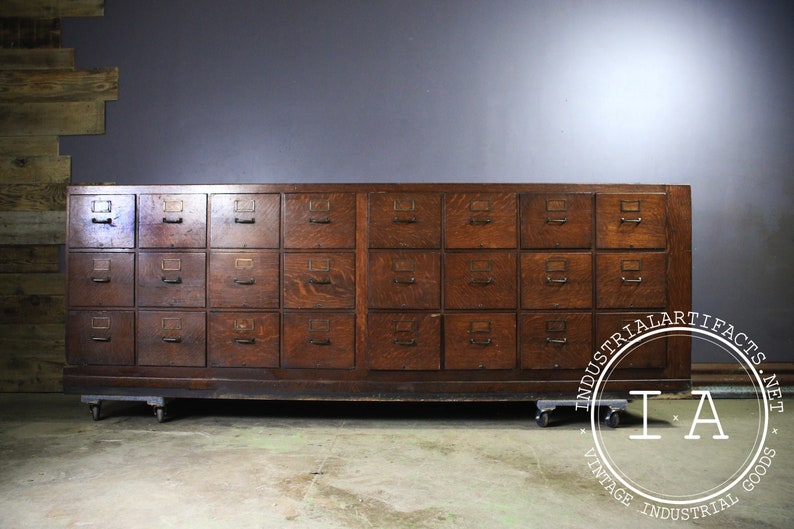 Turn Of The Century Apothecary Cabinet by Amberg File /& Index