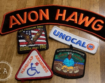 Iron-On Patches - Random Assortment of Five Vintage Patches