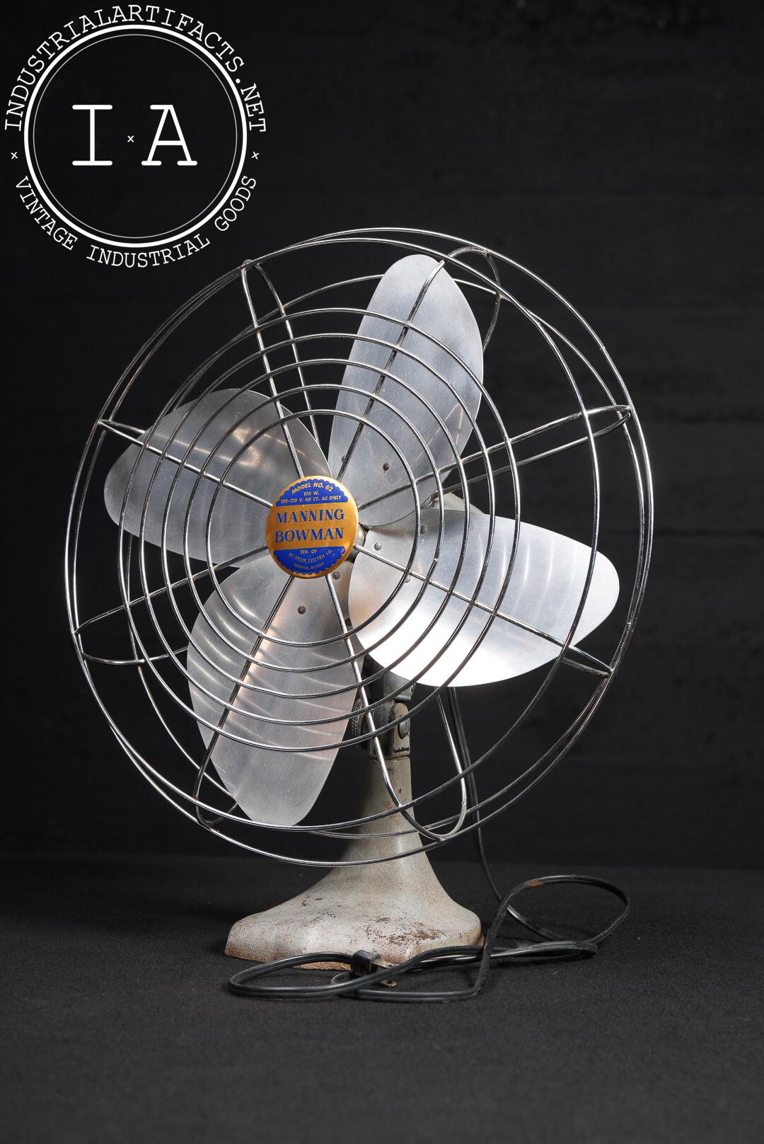 MANNING BOWMAN ヴィンテージ 扇風機 USA 1950年代 Manning Bowman Fan - Etsy