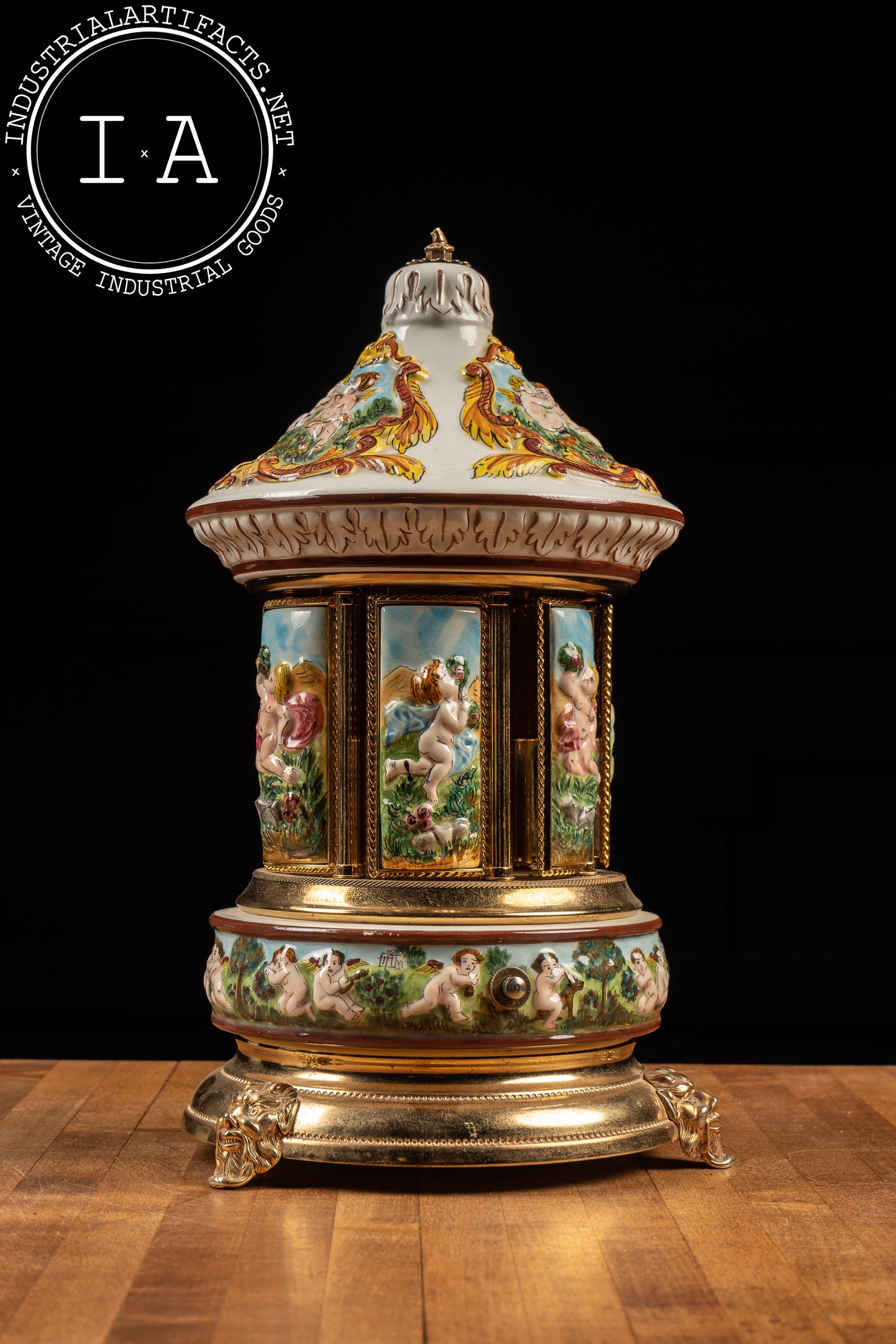 1950s Capodimonte Music Box and Carousel