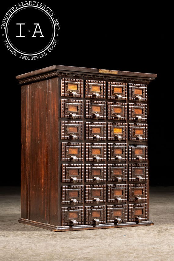 Late 19th Century Oak Tramp Art Screw Cabinet by J. D. Warren - Etsy