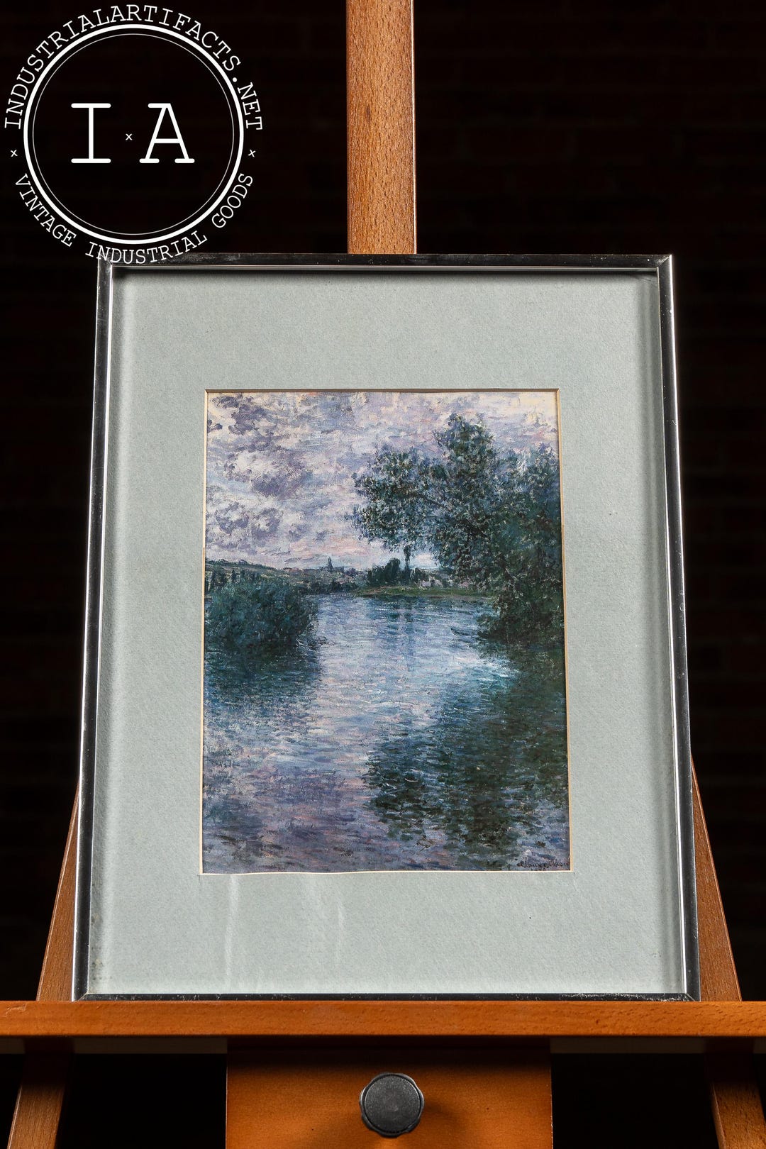 The Seine at Vétheuil | Framed Monet Print - Etsy