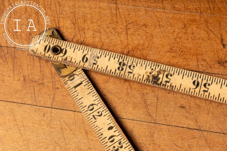 Antique Folding 72-inch Ruler - Etsy