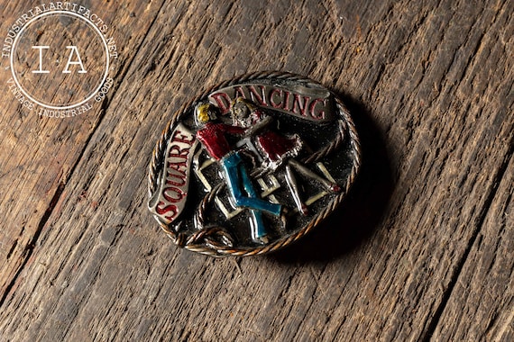1986 Square Dancing Memorabilia Belt Buckle