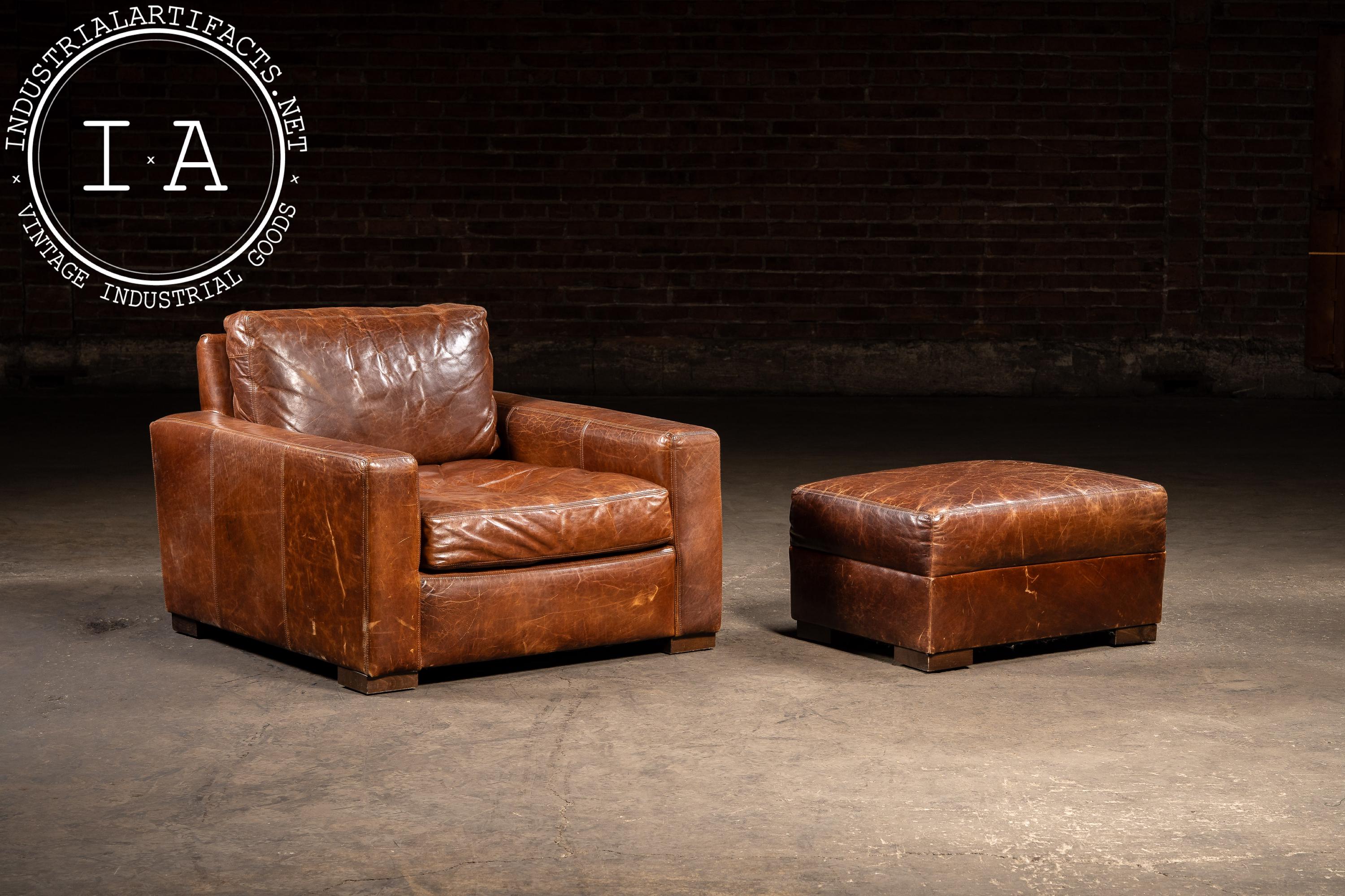 希少 Restoration Hardware オットマン 飾脚 ヴィンテージ調 Restoration Hardware Ottoman - Etsy