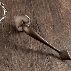 Antique Brass Colonial-Inspired Brass Door Handle