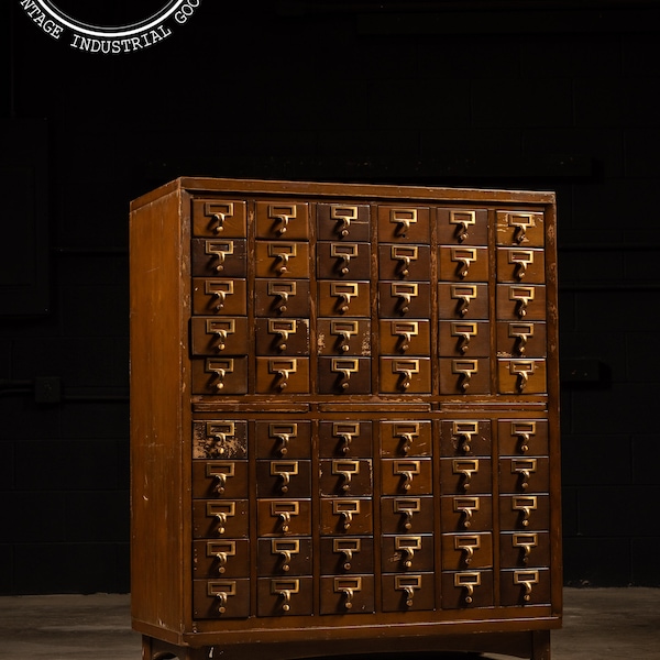 Library Card Catalog Etsy