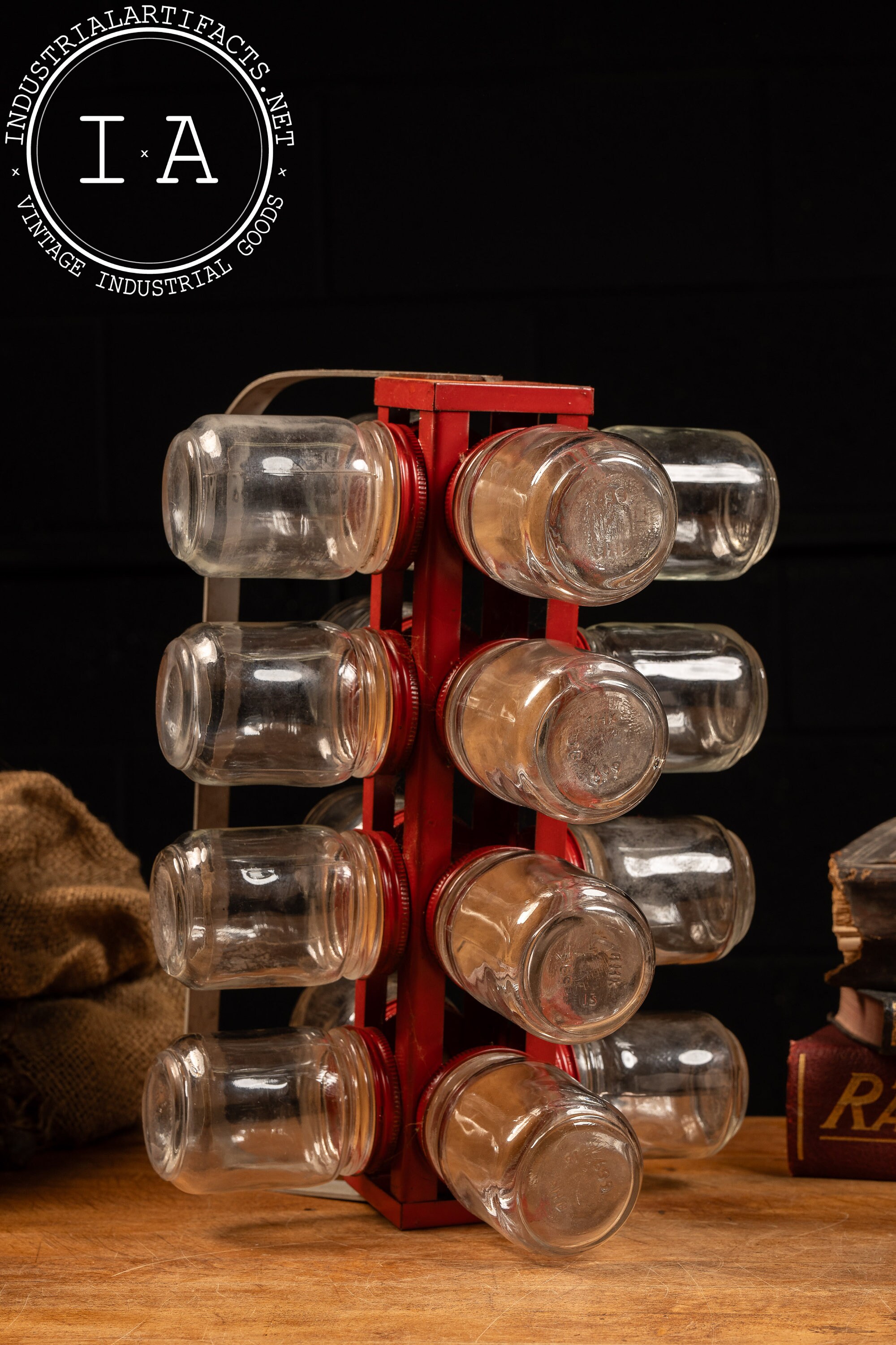 Small Jam Jar Rack Vintage Rotating 12-jar Rack - Etsy