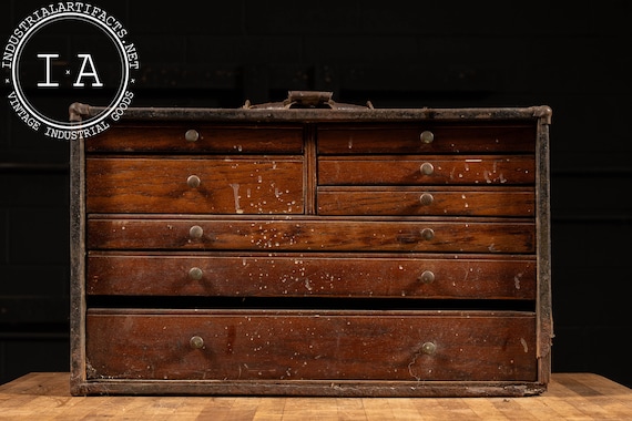 Antique Machinist Tool Chest - Etsy