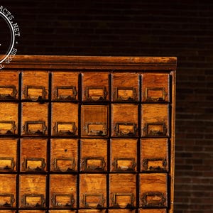 Massive Antique 370-Drawer Industrial Hardware Cabinet image 8