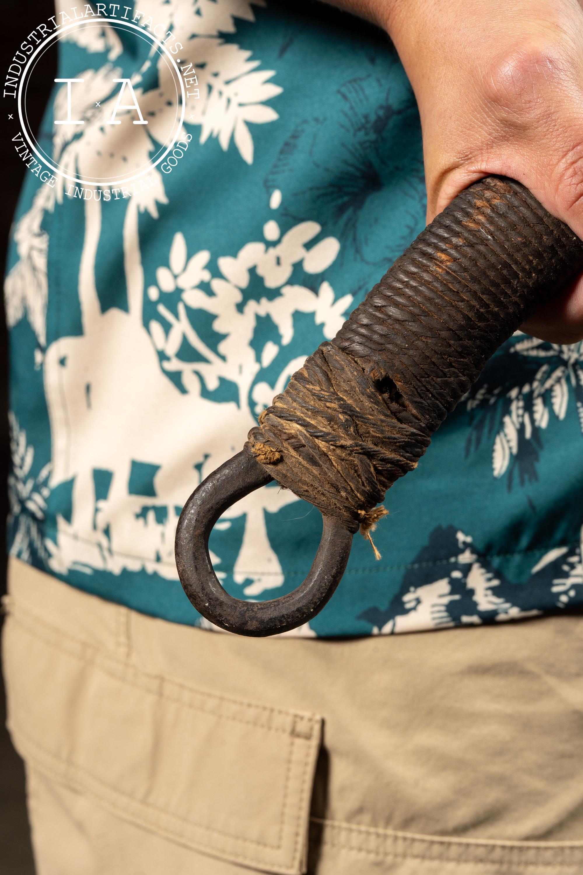 Early 20th C. Butcher's Hog Splitter With Twine-wrapped Handle by ...
